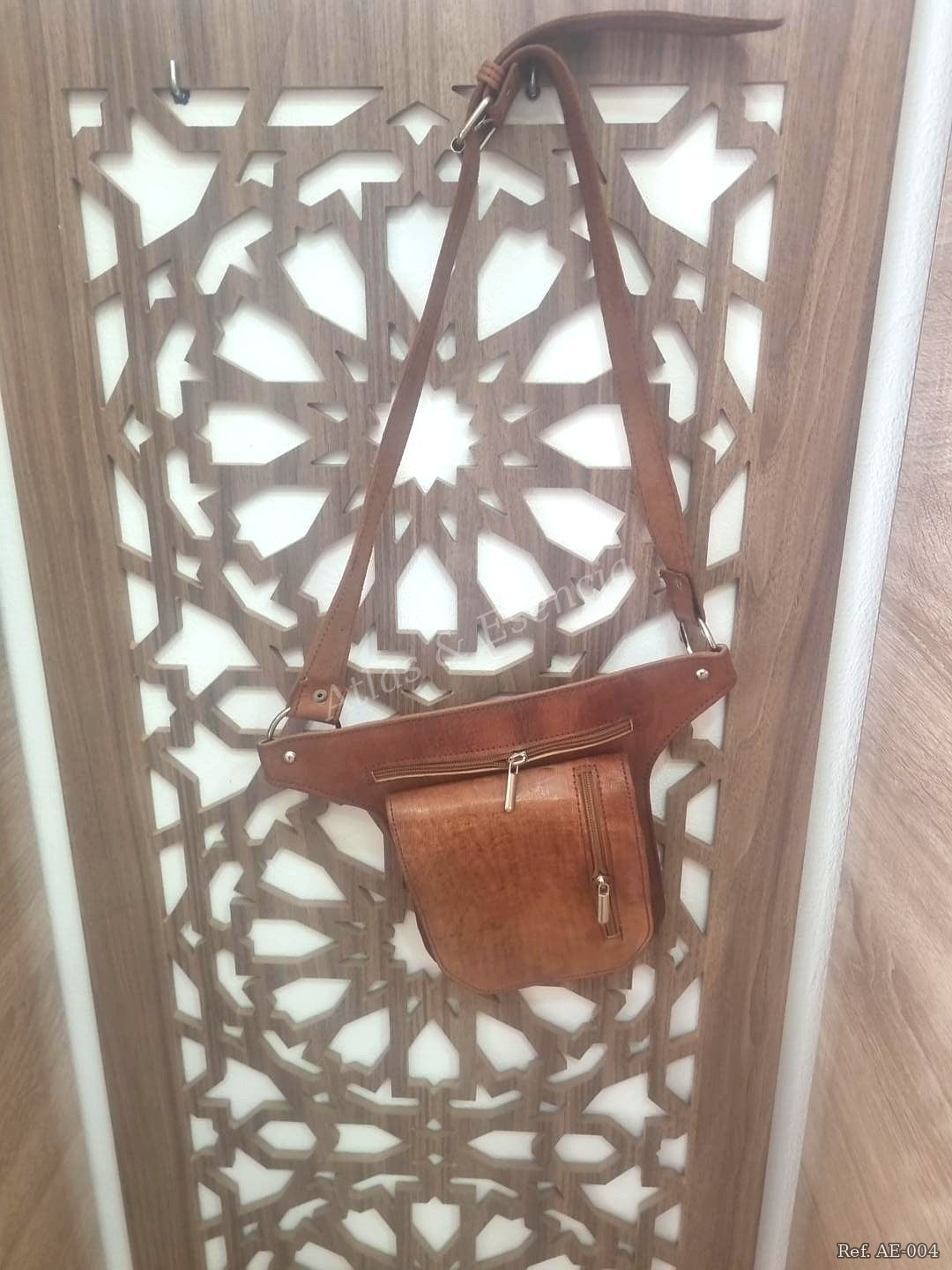 Riñonera de Cuero Artesanal Vintage | Bolso de Cintura Piel