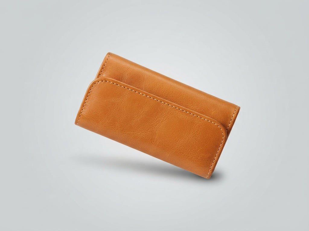 Cartera Compacta de Cuero Genuino (13x8 cm)