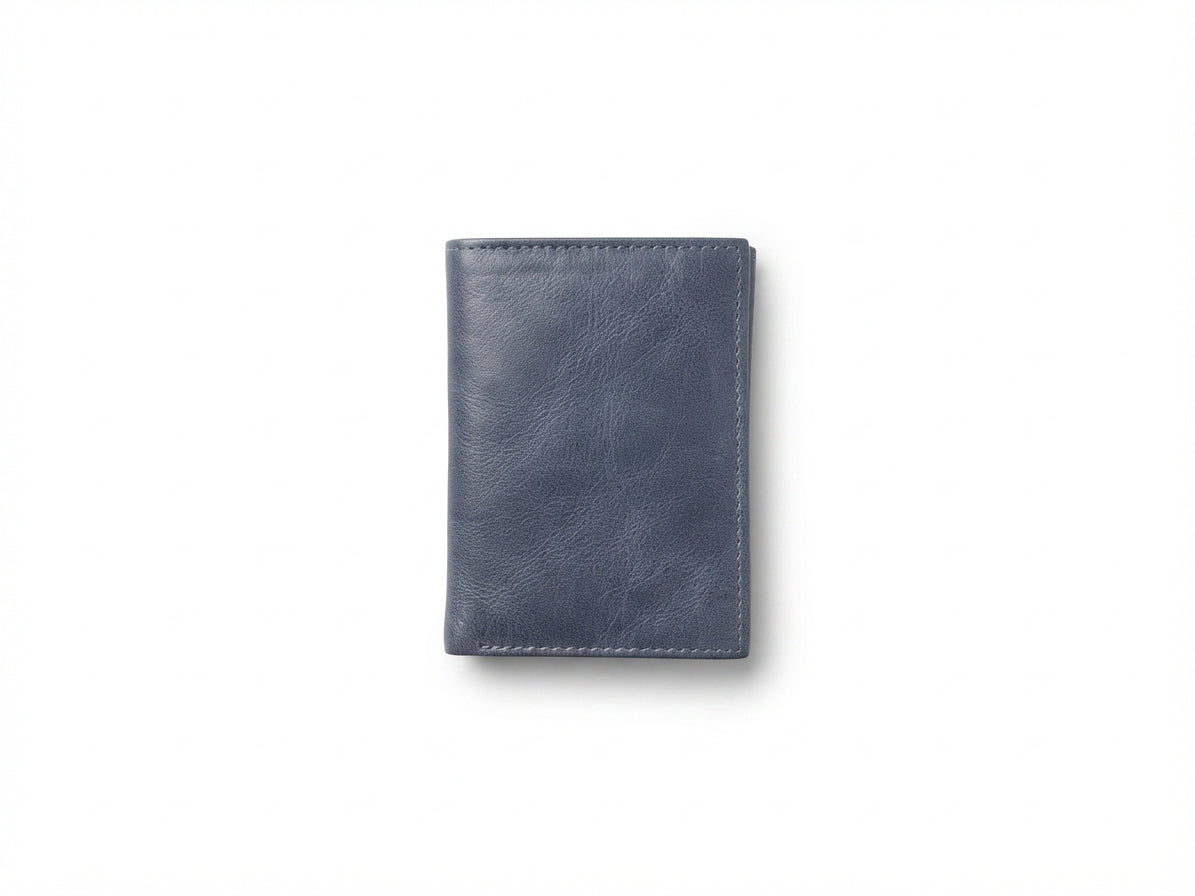 Billetera de Cuero Genuino Minimalista — Diseño Compacto (10x7,5 cm)