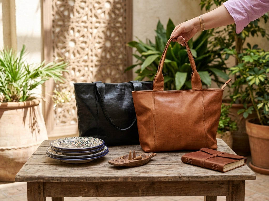 Bolso Shopper de Piel Artesanal – Colección Esencia