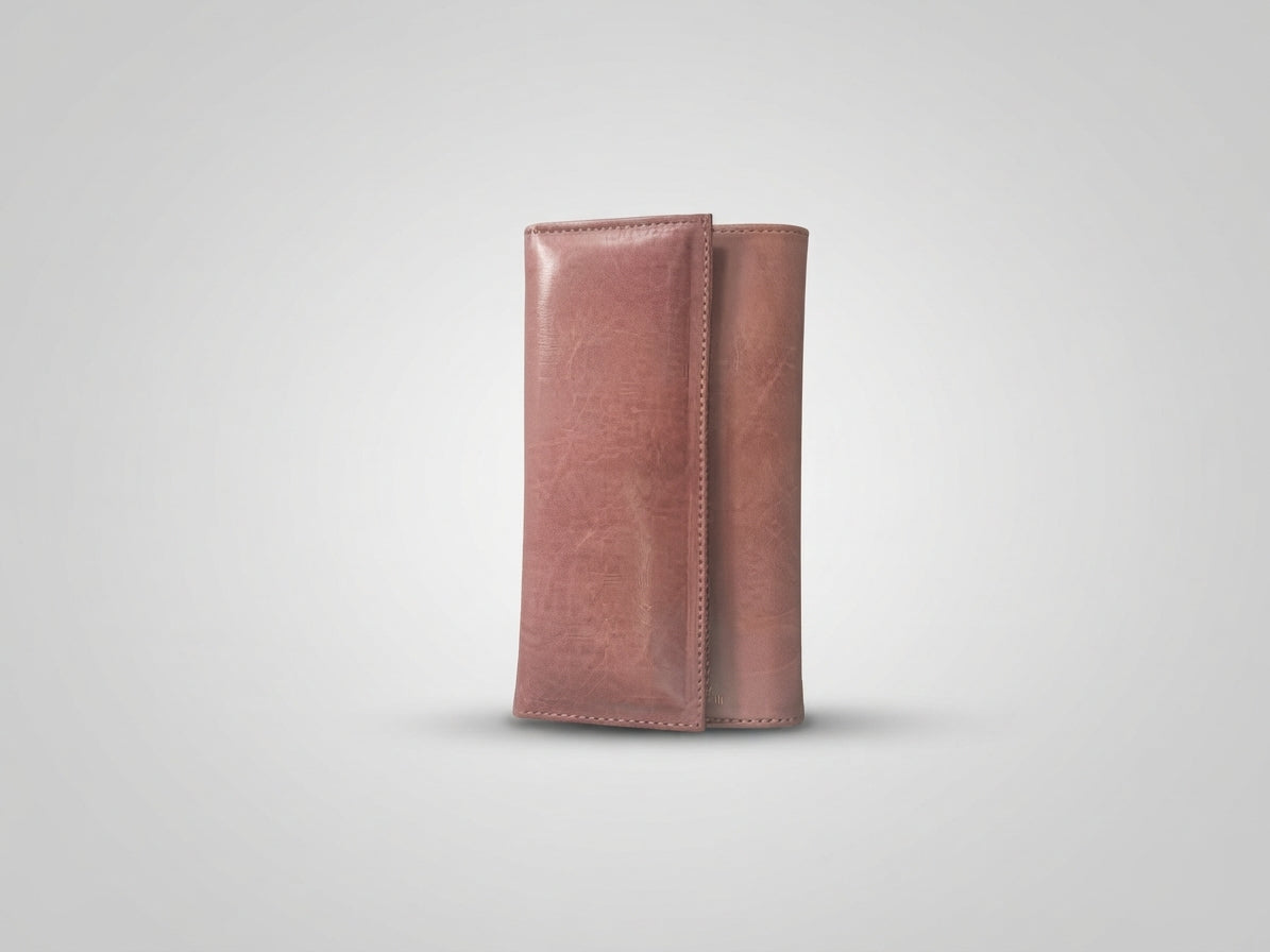 Cartera de Piel Elegante para Mujer – Gran Capacidad y Cierre de Solapa (18x11 cm)