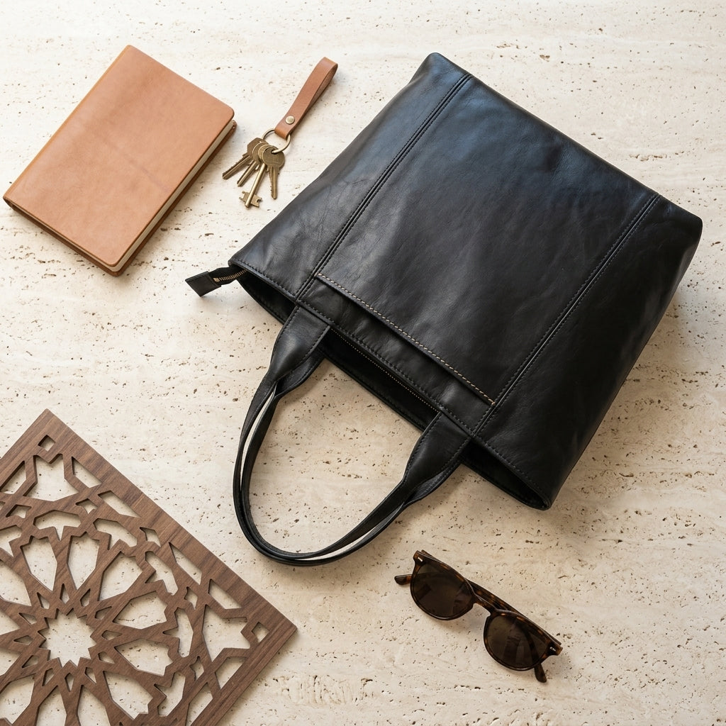 Bolso Shopper de Piel Artesanal – Colección Esencia