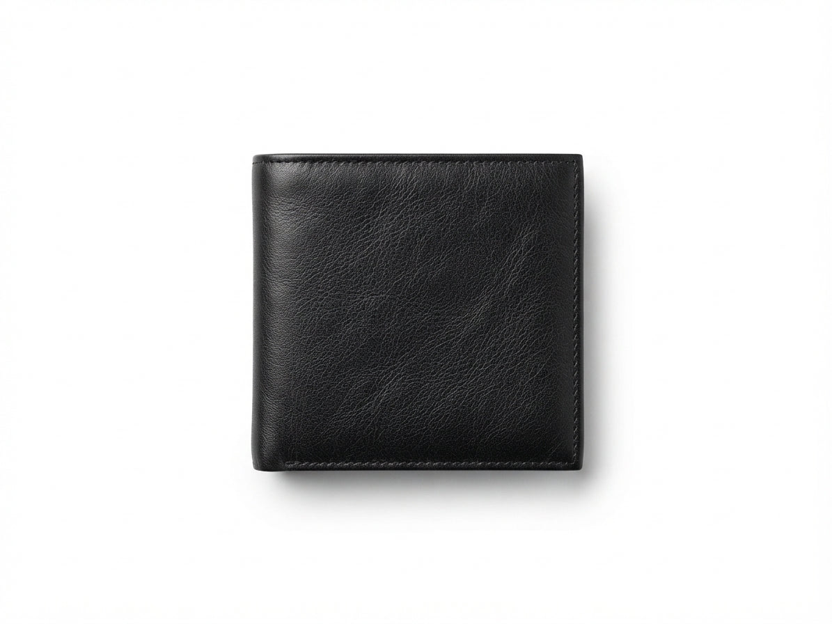 Billetera de Cuero Genuino Minimalista — Diseño Compacto (10x7,5 cm)