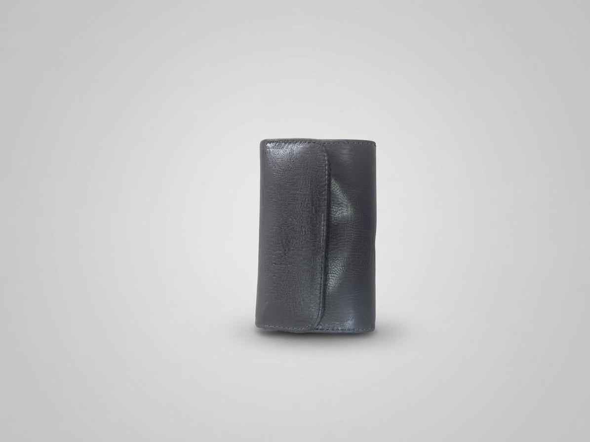 Cartera Compacta de Cuero Genuino (13x8 cm)