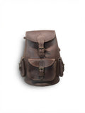 Mochila de Cuero Genuino Estilo Vintage 3 — Hecha a Mano