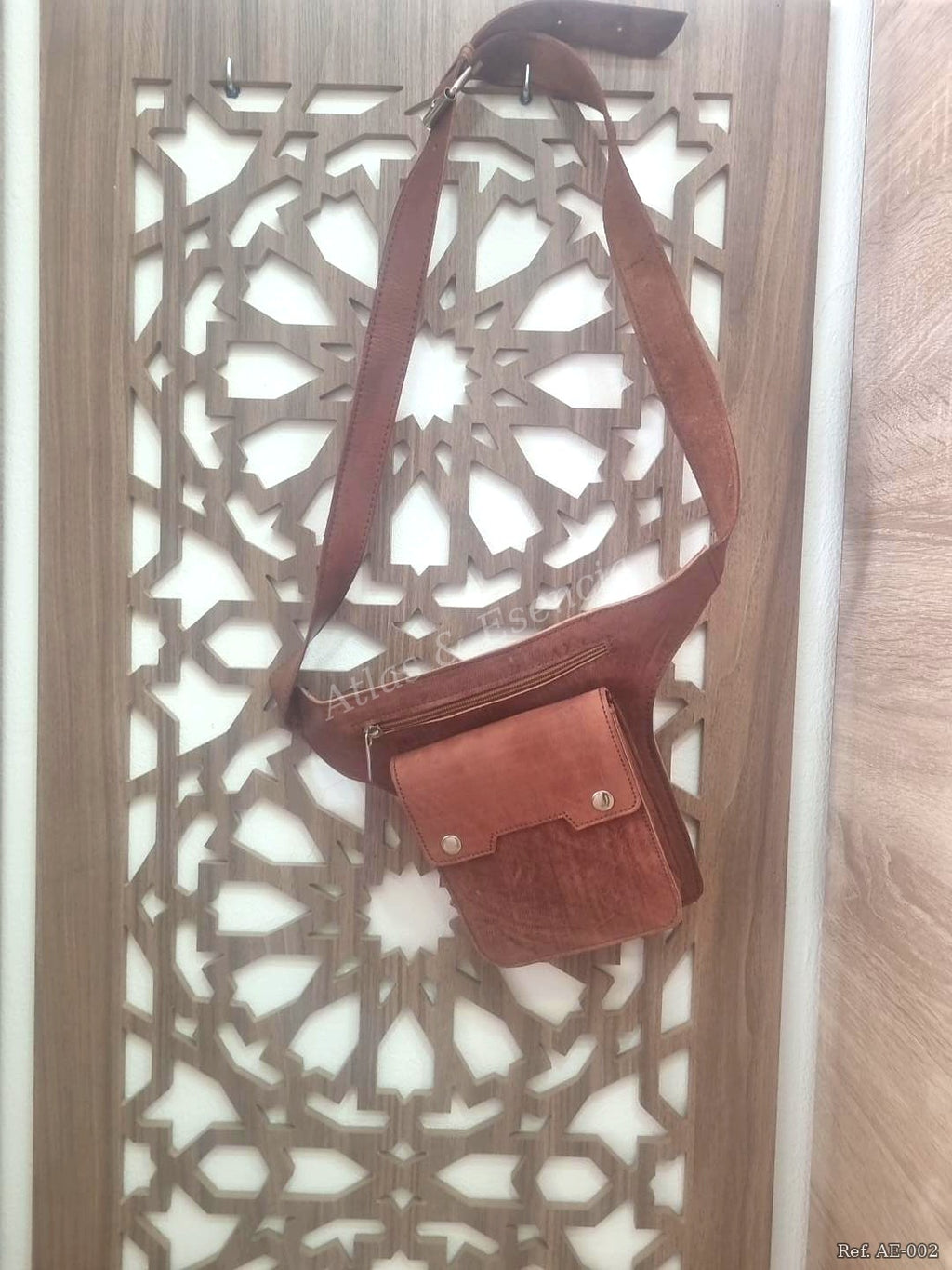 Riñonera de Cuero Artesanal Vintage | Bolso de Cintura Piel