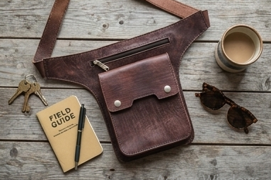Riñonera de Cuero Artesanal Vintage | Bolso de Cintura Piel